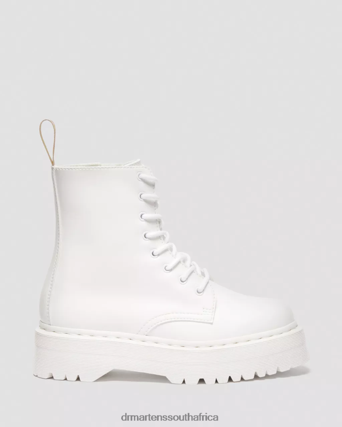 Vegan Jadon II Boot Kemble Mono Platforms Dr. Martens Unisex Footwear 2J208N110 White Kemble