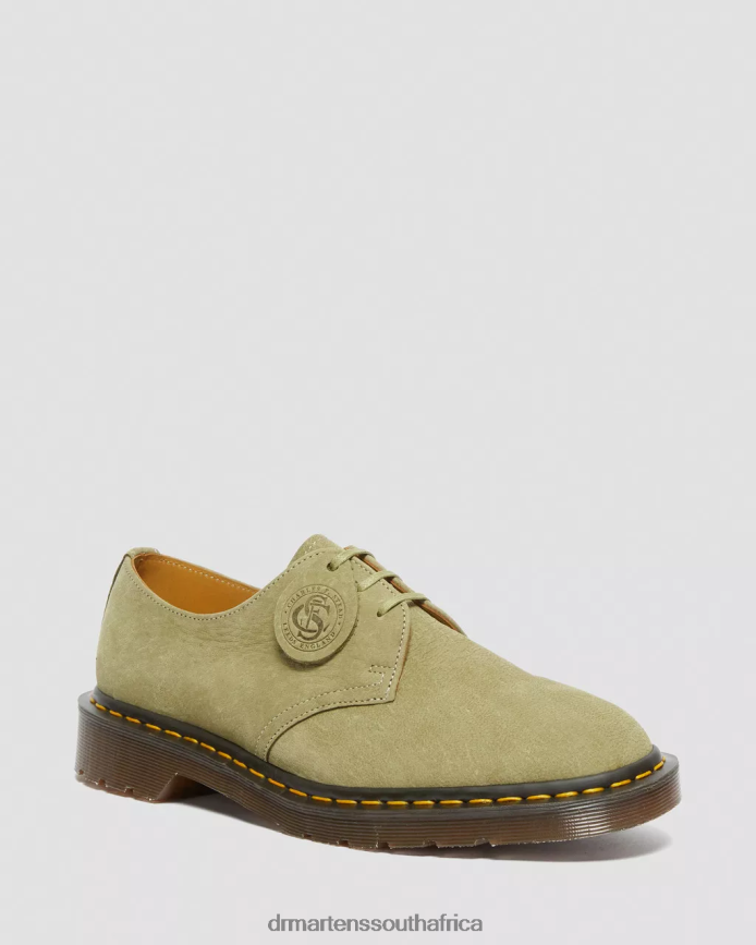 1461 Made in England Nubuck Leather Oxford Shoes Dr. Martens Unisex Footwear 2J208N321 Green