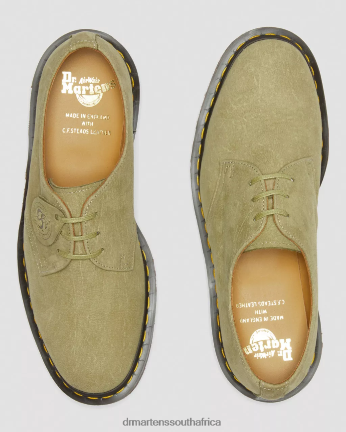 1461 Made in England Nubuck Leather Oxford Shoes Dr. Martens Unisex Footwear 2J208N321 Green