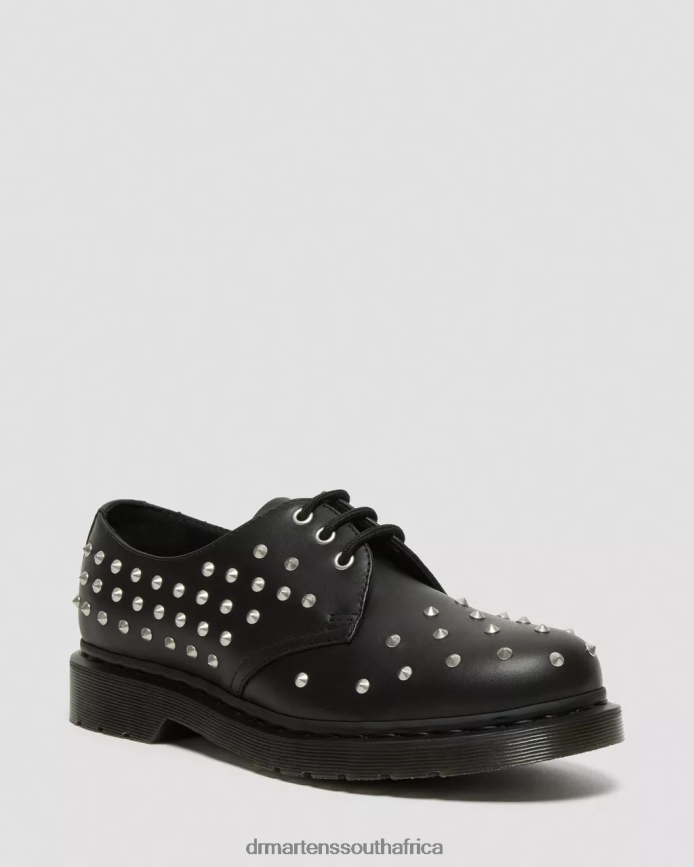 1461 Stud Wanama Leather Oxford Shoes Dr. Martens Unisex Footwear 2J208N308 Black Wanama