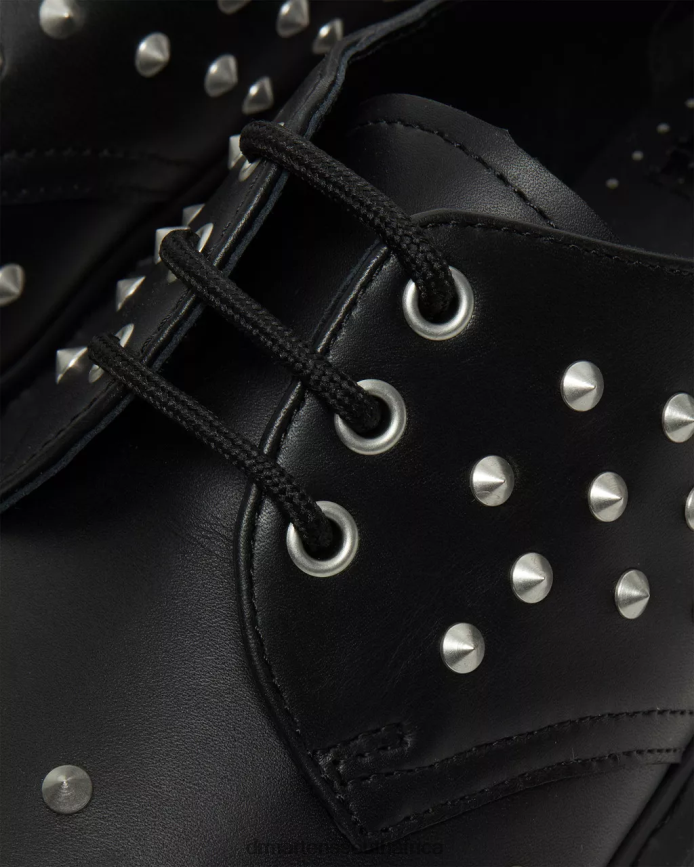 1461 Stud Wanama Leather Oxford Shoes Dr. Martens Unisex Footwear 2J208N308 Black Wanama