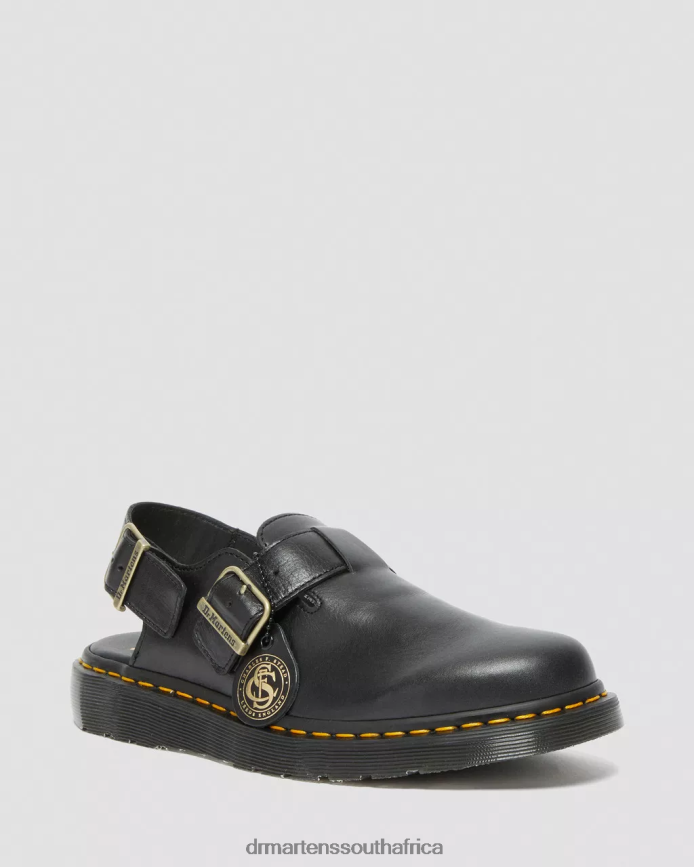 Jorge Made in England Leather Slingback Mules Dr. Martens Unisex Footwear 2J208N347 Black