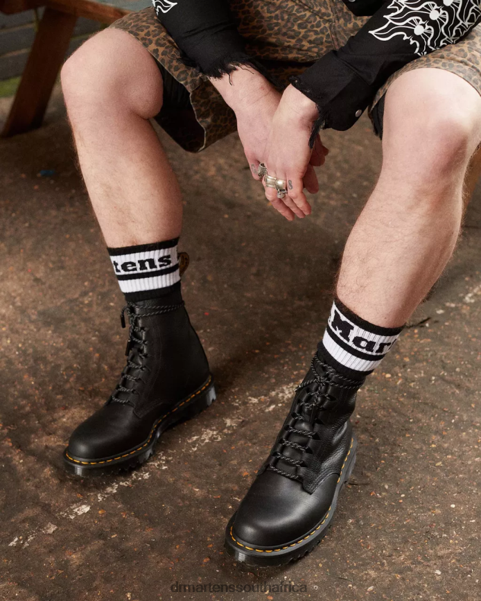 1460 Pascal Made In England Ghillie Boots Dr. Martens Women Footwear 2J208N384 Black Sechura & Atacama