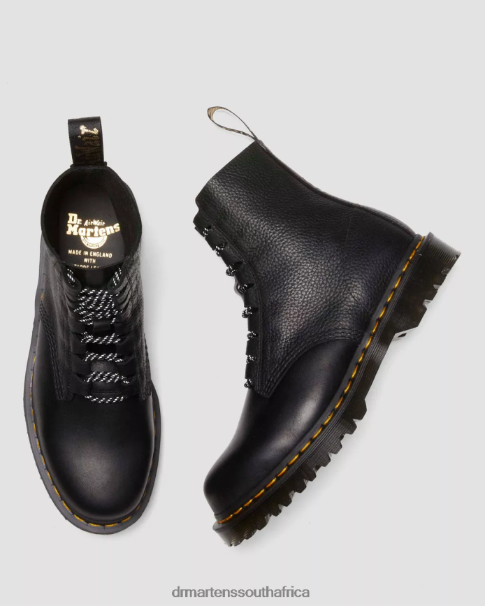 1460 Pascal Made In England Ghillie Boots Dr. Martens Women Footwear 2J208N384 Black Sechura & Atacama