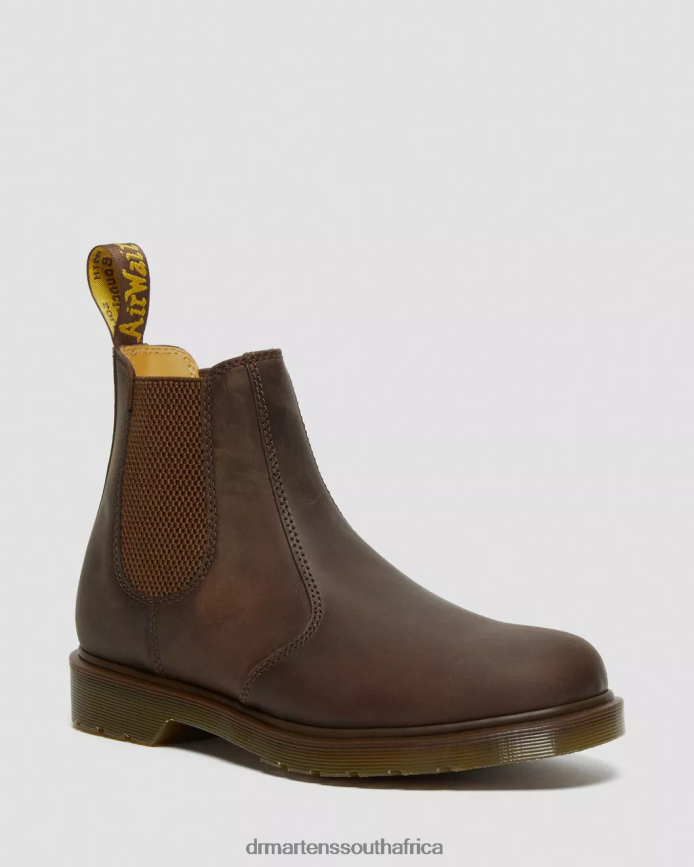 2976 Crazy Horse Leather Chelsea Boots Dr. Martens Women Footwear 2J208N86 Brown Crazy Horse