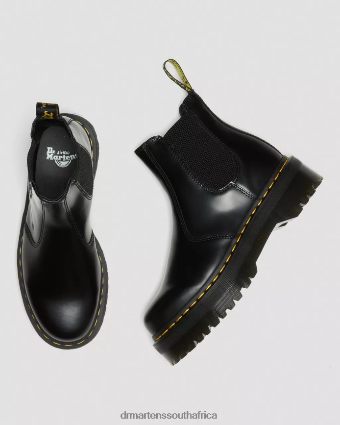 2976 Polished Smooth Platform Chelsea Boots Dr. Martens Women Footwear 2J208N24 Black Polished Smooth