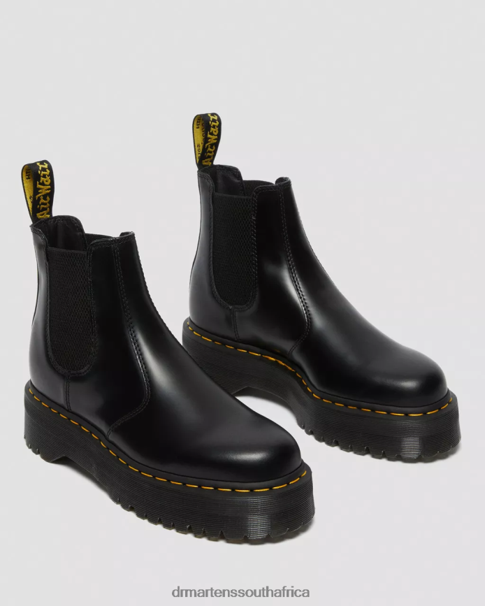 2976 Polished Smooth Platform Chelsea Boots Dr. Martens Women Footwear 2J208N24 Black Polished Smooth