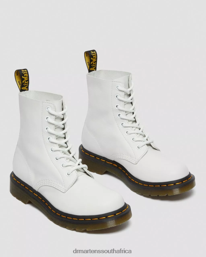 1460 Pascal Virginia Leather Boots Dr. Martens Women Footwear 2J208N68 White Virginia