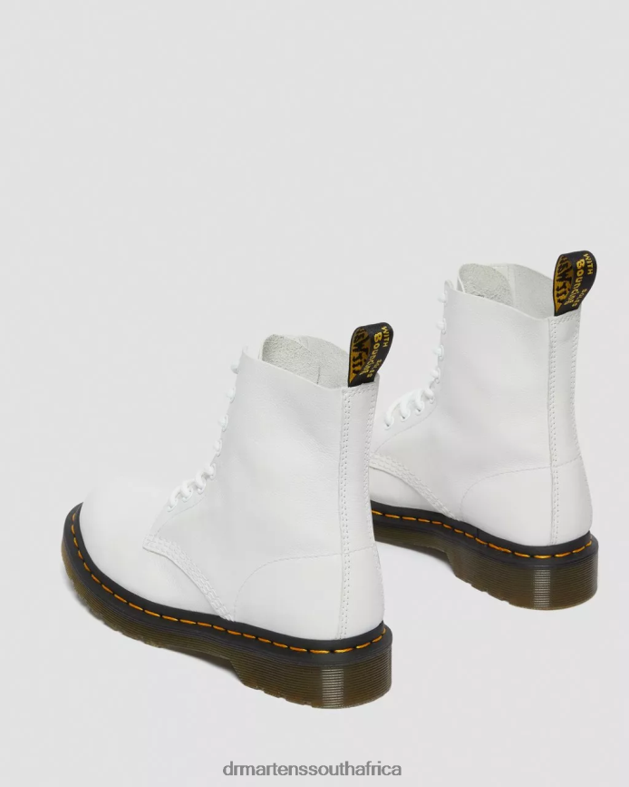 1460 Pascal Virginia Leather Boots Dr. Martens Women Footwear 2J208N68 White Virginia