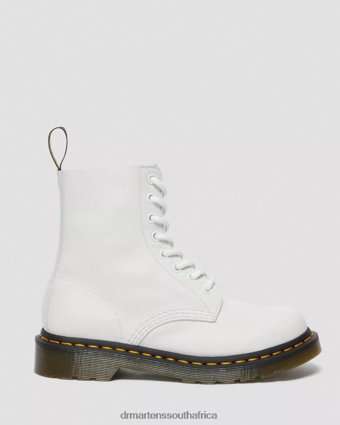 1460 Pascal Virginia Leather Boots Dr. Martens Women Footwear 2J208N68 White Virginia