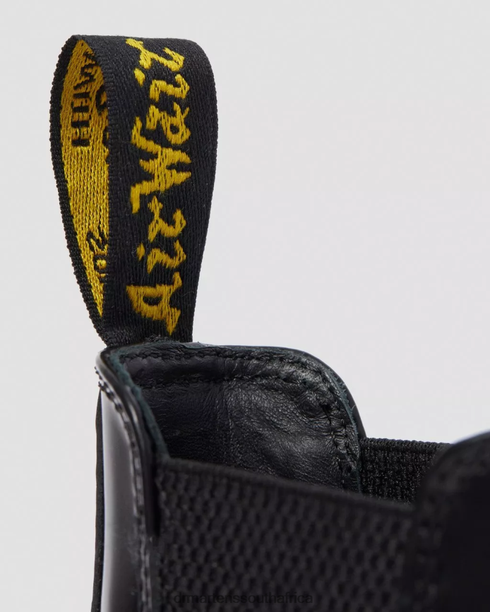 Wincox Smooth Leather Buckle Boots Dr. Martens Women Footwear 2J208N134 Black Polished Smooth