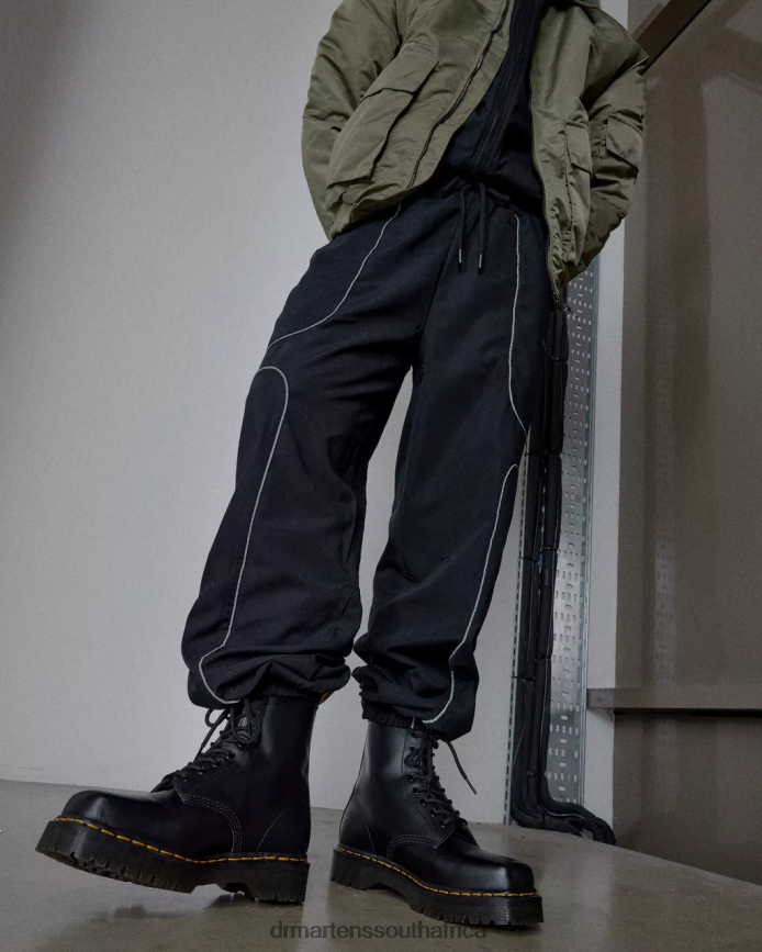 1460 Bex Squared Toe Leather Lace Up Boots Dr. Martens Women Footwear 2J208N150 Black Polished Smooth