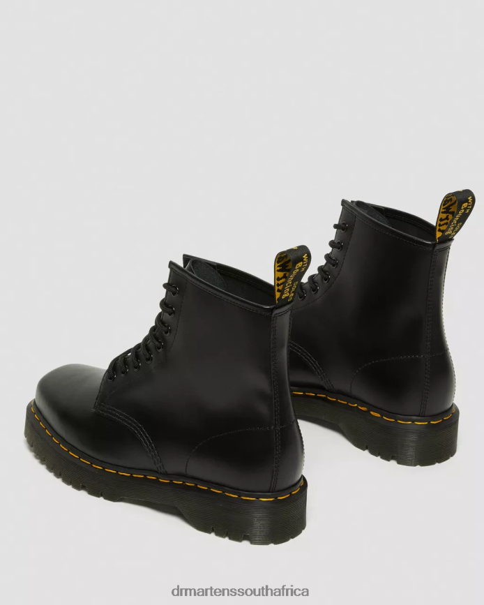 1460 Bex Squared Toe Leather Lace Up Boots Dr. Martens Women Footwear 2J208N150 Black Polished Smooth