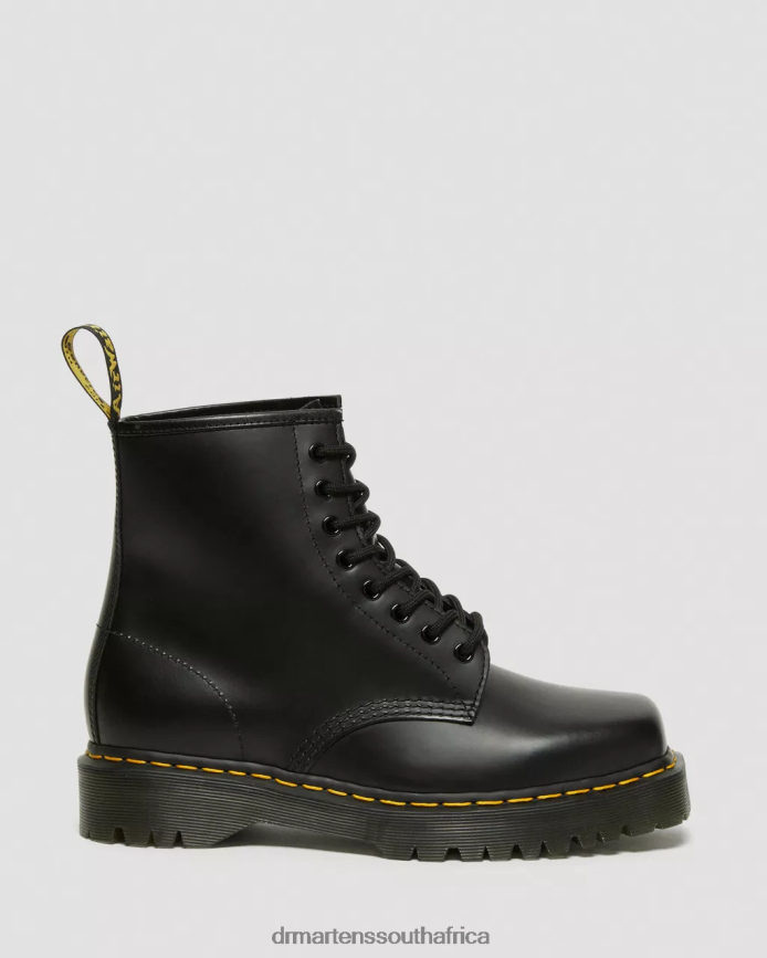 1460 Bex Squared Toe Leather Lace Up Boots Dr. Martens Women Footwear 2J208N150 Black Polished Smooth