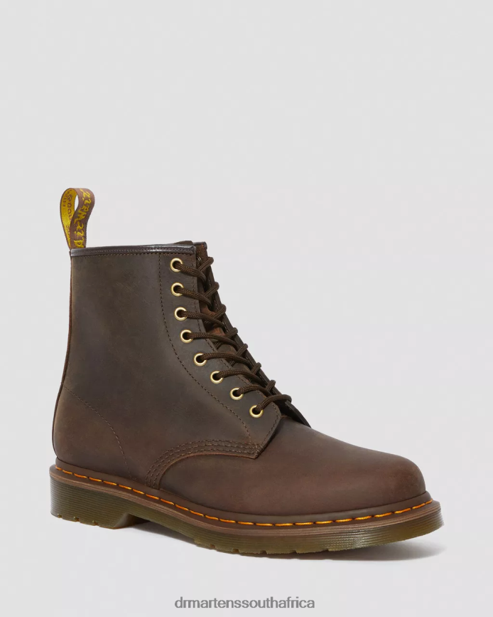 1460 Crazy Horse Leather Lace Up Boots Dr. Martens Women Footwear 2J208N56 Brown Crazy Horse