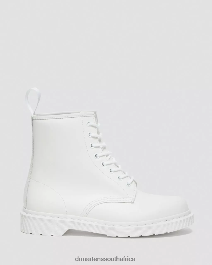 1460 Mono Smooth Leather Lace Up Boots Dr. Martens Women Footwear 2J208N94 White Smooth