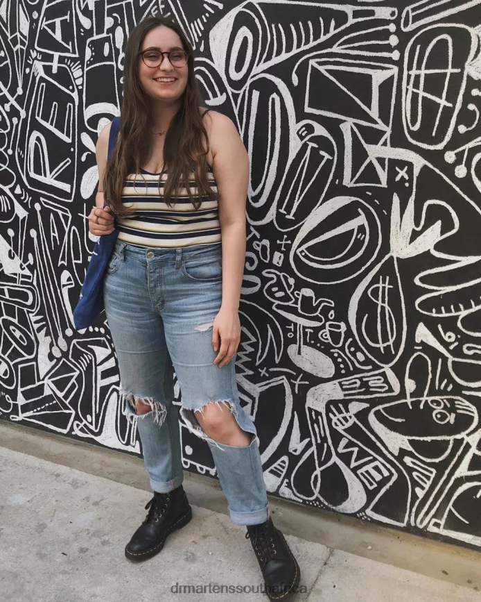 1460 Nappa Leather Lace Up Boots Dr. Martens Women Footwear 2J208N5 Black Nappa