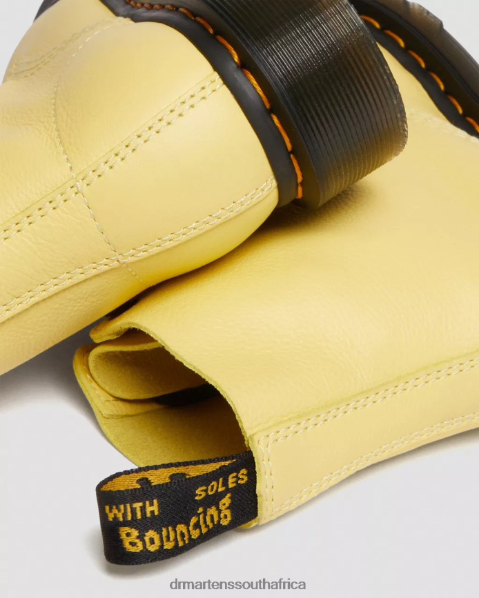 1460 Pascal Black Eyelet Lace Up Boots Dr. Martens Women Footwear 2J208N145 Lemon Yellow Virginia