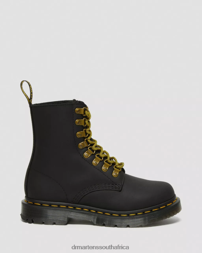 1460 Pascal DM's Wintergrip Leather Lace Up Boots Dr. Martens Women Footwear 2J208N156 Black Snowplow