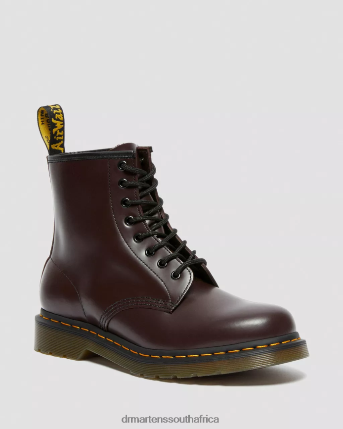 1460 Smooth Leather Lace Up Boots Dr. Martens Women Footwear 2J208N153 Burgundy Smooth