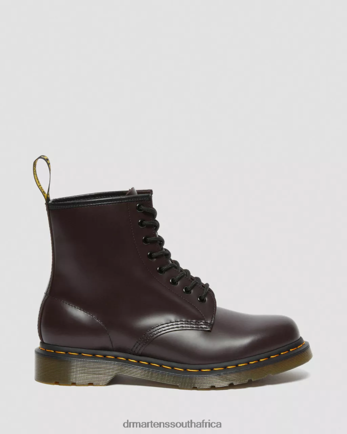 1460 Smooth Leather Lace Up Boots Dr. Martens Women Footwear 2J208N153 Burgundy Smooth