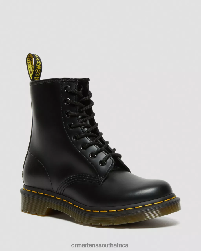 1460 Smooth Leather Lace Up Boots Dr. Martens Women Footwear 2J208N4 Black Smooth