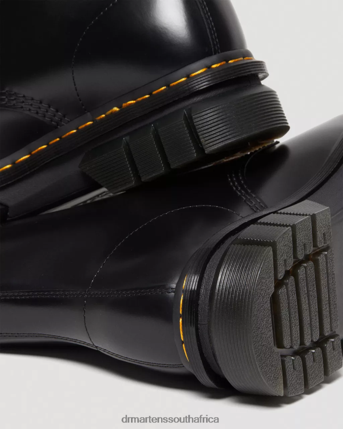 Rikard Smooth Leather Platform Lace Up Boots Dr. Martens Women Footwear 2J208N136 Black Polished Smooth