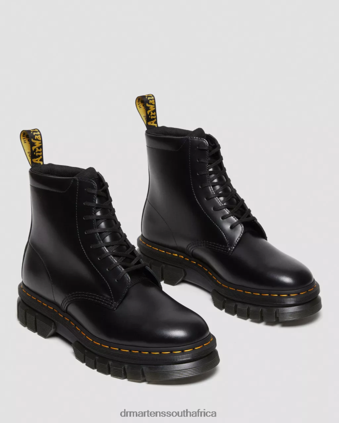 Rikard Smooth Leather Platform Lace Up Boots Dr. Martens Women Footwear 2J208N136 Black Polished Smooth