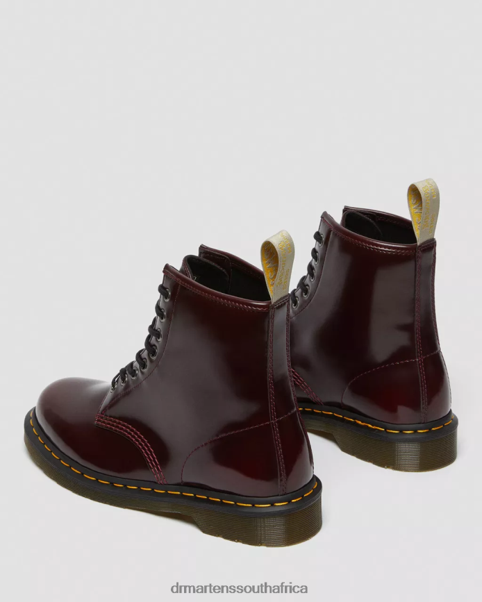 Vegan 1460 Lace Up Boots Dr. Martens Women Footwear 2J208N28 Cherry Red Oxford Rub Off