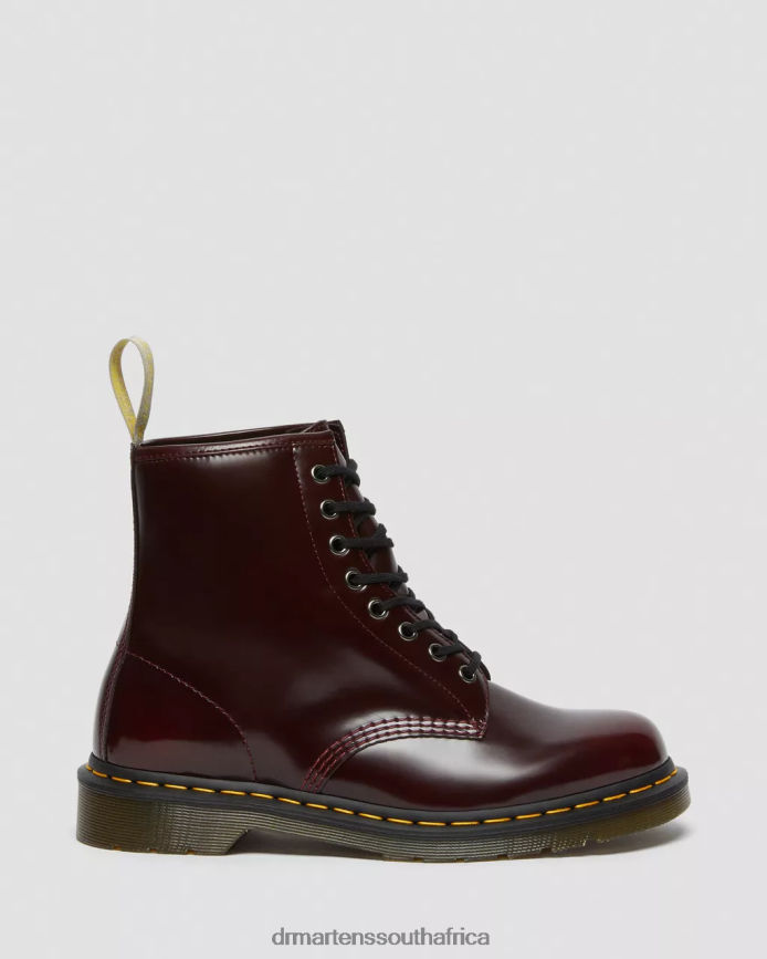 Vegan 1460 Lace Up Boots Dr. Martens Women Footwear 2J208N28 Cherry Red Oxford Rub Off