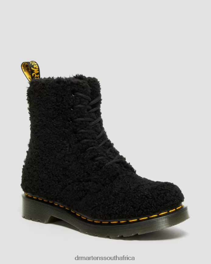 1460 Pascal Faux Shearling Boots Dr. Martens Women Footwear 2J208N169 Black Lux Borg