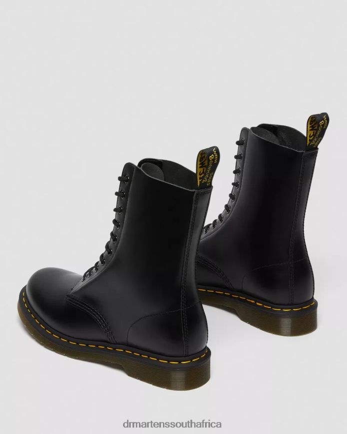 1490 Smooth Leather Mid Calf Boots Dr. Martens Women Footwear 2J208N360 Black Smooth