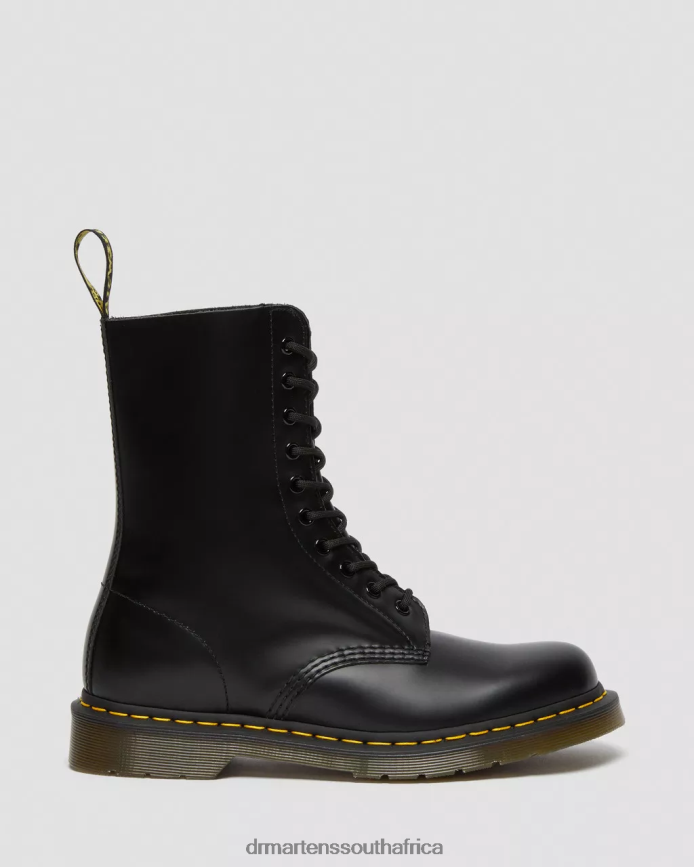 1490 Smooth Leather Mid Calf Boots Dr. Martens Women Footwear 2J208N360 Black Smooth