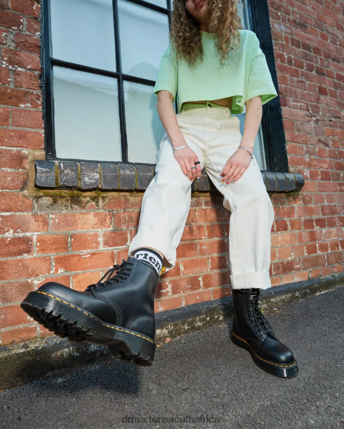 1460 Bex Smooth Leather Platform Boots Dr. Martens Women Footwear 2J208N76 Black Smooth