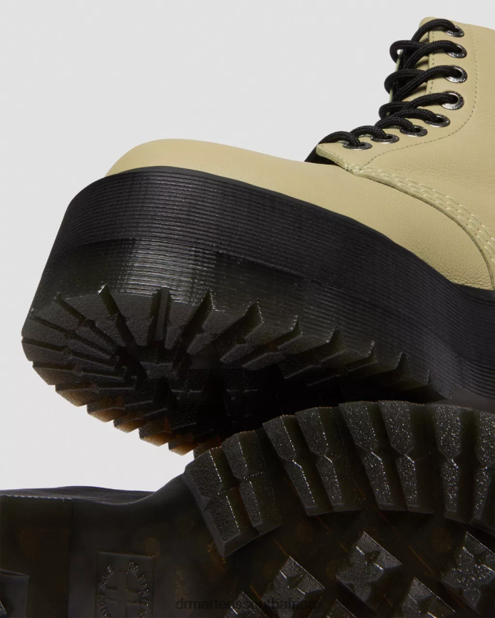 1460 Pascal Max Leather Platform Boots Dr. Martens Women Footwear 2J208N120 Pale Olive Pisa