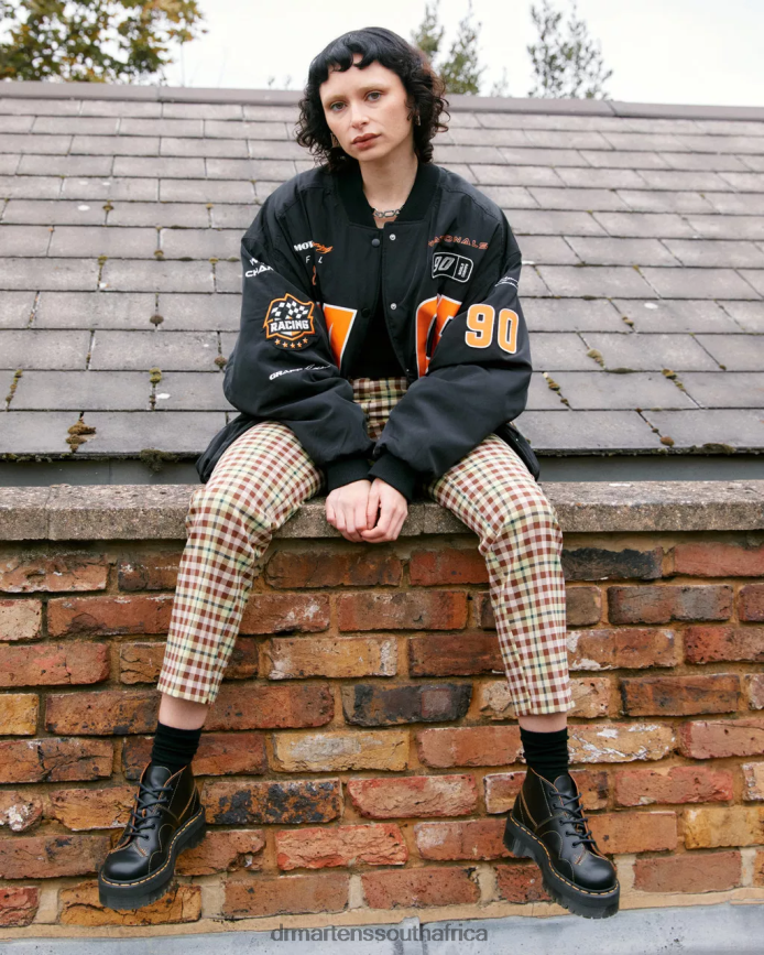 Church Platform Monkey Boots Dr. Martens Women Footwear 2J208N48 Black Vintage Smooth