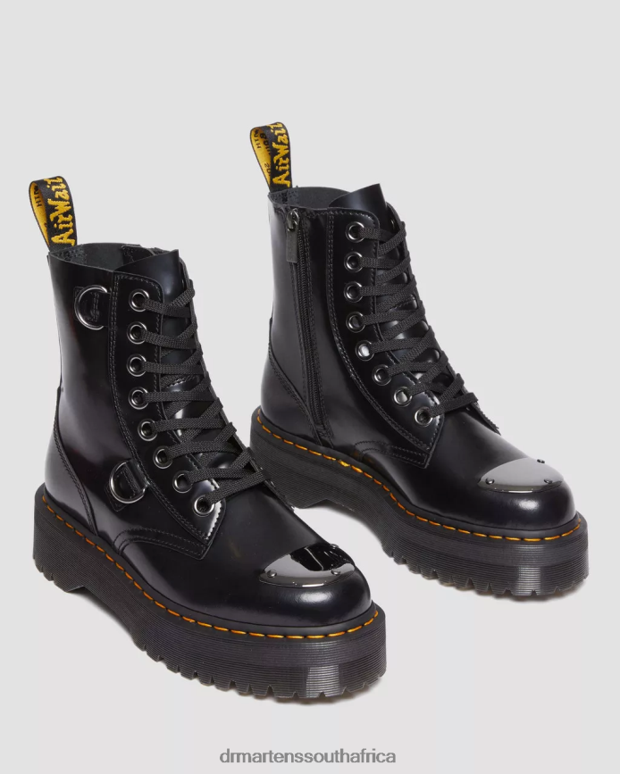 Jadon Boot Toe Guard Leather Platforms Dr. Martens Women Footwear 2J208N180 Black Buttero