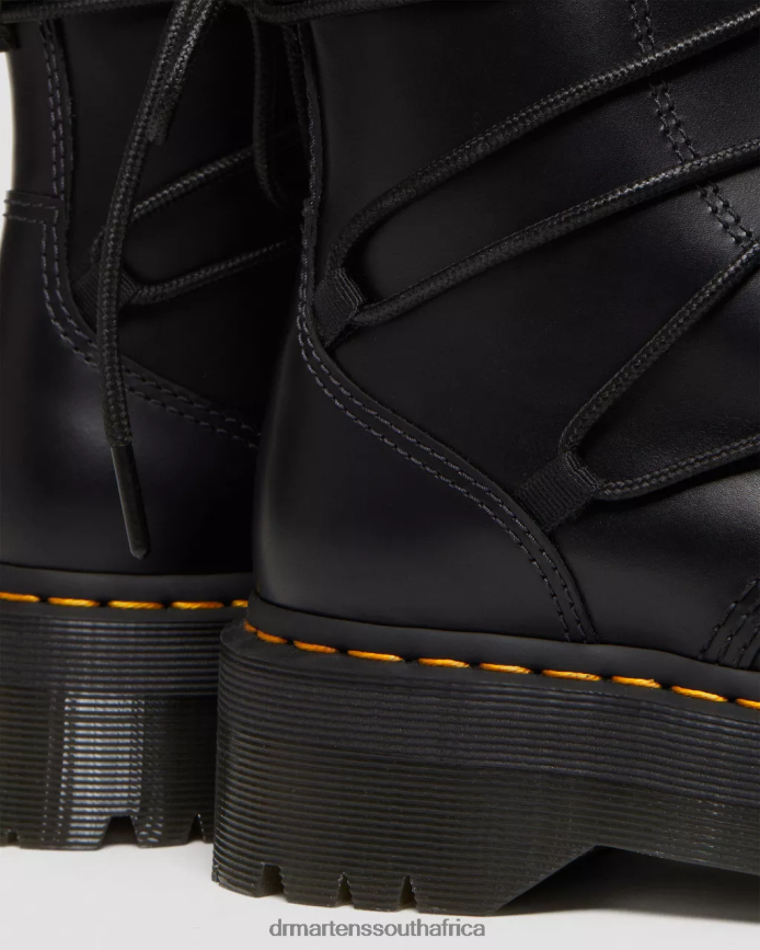 Jarrick II Laced Leather Platform Boots Dr. Martens Women Footwear 2J208N64 Black