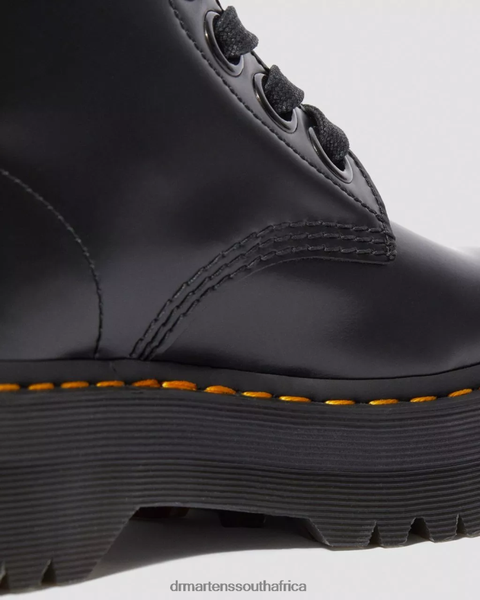 Molly Leather Platform Boots Dr. Martens Women Footwear 2J208N31 Black Buttero