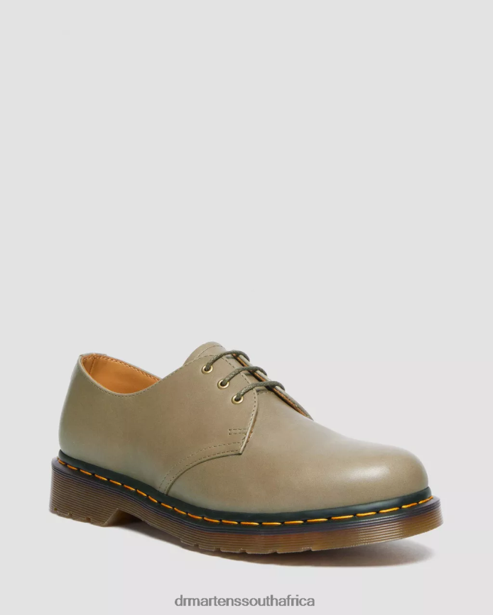 1461 Carrara Leather Oxford Shoes Dr. Martens Women Footwear 2J208N292 Olive Carrara