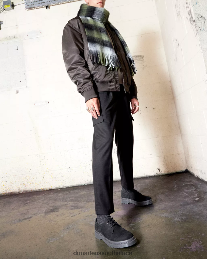 1461 Mono Milled Nubuck Leather Oxford Shoes Dr. Martens Women Footwear 2J208N298 Black Milled Nubuck Wp