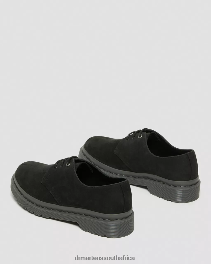 1461 Mono Milled Nubuck Leather Oxford Shoes Dr. Martens Women Footwear 2J208N298 Black Milled Nubuck Wp