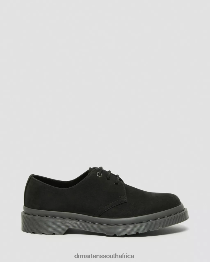 1461 Mono Milled Nubuck Leather Oxford Shoes Dr. Martens Women Footwear 2J208N298 Black Milled Nubuck Wp