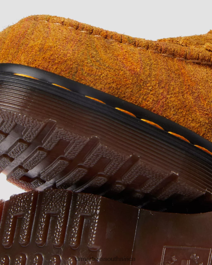 Adrian Snaffle Marbled Suede Tassel Loafers Dr. Martens Women Footwear 2J208N391 Brown & Mustard Marbled Hairy Suede