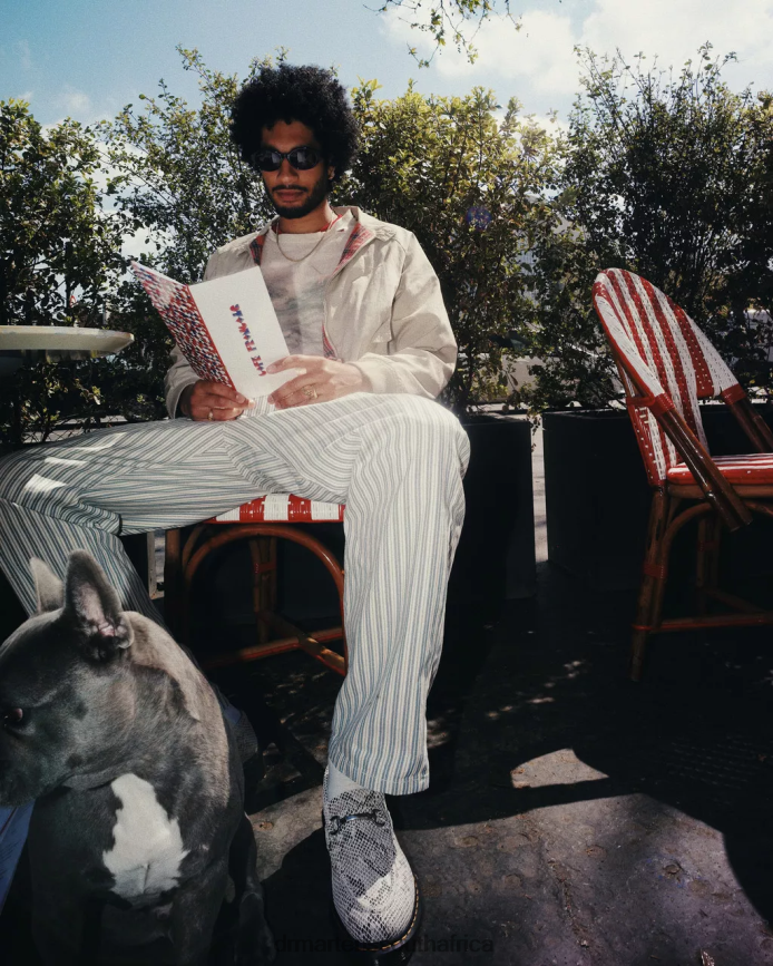 Adrian Snaffle Python Print Suede Loafers Dr. Martens Women Footwear 2J208N377 Sand & Black Python Print Suede