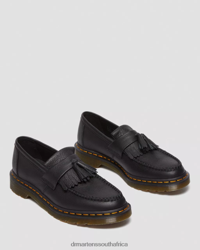 Adrian Virginia Leather Tassel Loafers Dr. Martens Women Footwear 2J208N375 Black Virginia