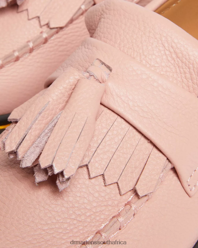 Adrian Virginia Leather Tassel Loafers Dr. Martens Women Footwear 2J208N379 Peach Beige Virginia