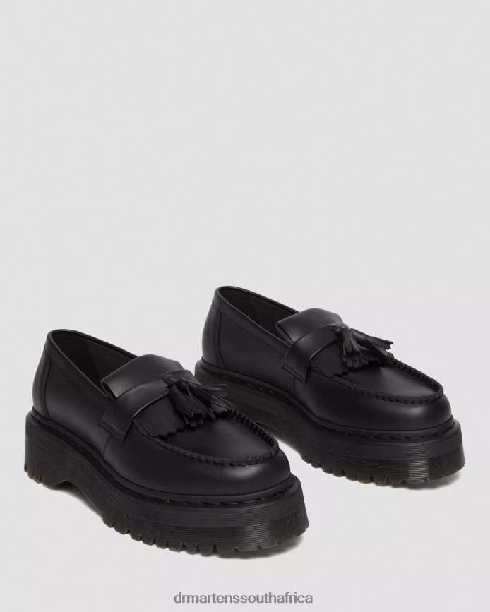 Vegan Adrian Felix Platform Tassel Loafers Dr. Martens Women Footwear 2J208N221 Black Felix Rub Off