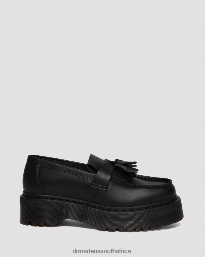 Vegan Adrian Felix Platform Tassel Loafers Dr. Martens Women Footwear 2J208N221 Black Felix Rub Off