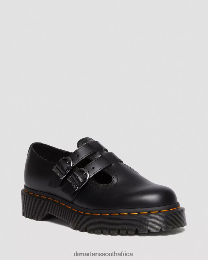 8065 II Bex Smooth Leather Platform Mary Jane Shoes Dr. Martens Women Footwear 2J208N225 Black Smooth